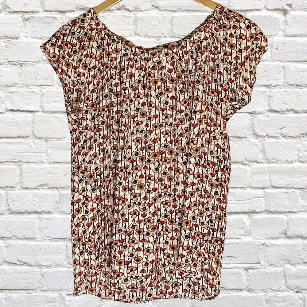 LC Lauren Conrad Floral Blouse